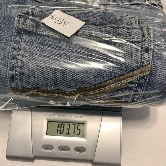 Axel Boys Jeans Size 14 Classic Straight Light Wash Embroidered Pockets - Picture 13 of 13